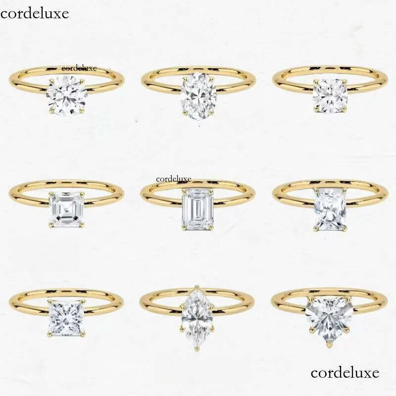 Igi Certified Lab-Grown Solid Gold Oval Marquise Cut Synthetic Engagement Cvd Lab Grown Dia Ring a5