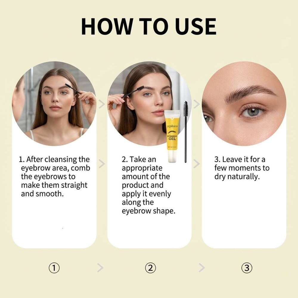 zephoco Gel Naturally Smooth, Light Beautiful for Daily Makeup and Eyebrow Styling