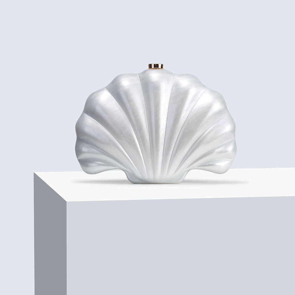 Clutch Bag Women's New European And American Style Single Shoulder Crossbody Irregular Shell Acrylic Bag Fashion Wedding Evening Clutch