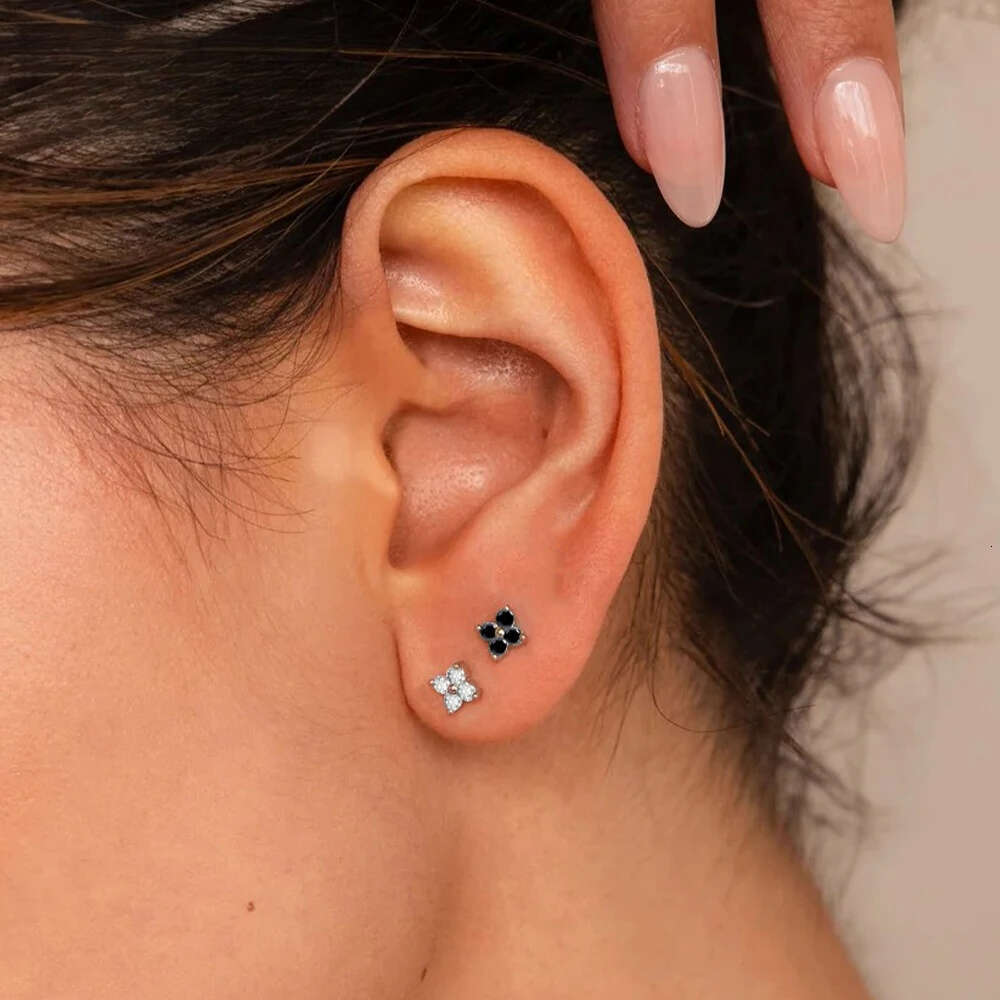Earrings Stainless Steel Cubic Zirconia Minimalist Stud 6mm Adjustable for Simple Daily Wear and Wedding Guest Jewellery Gift High Quality Texture