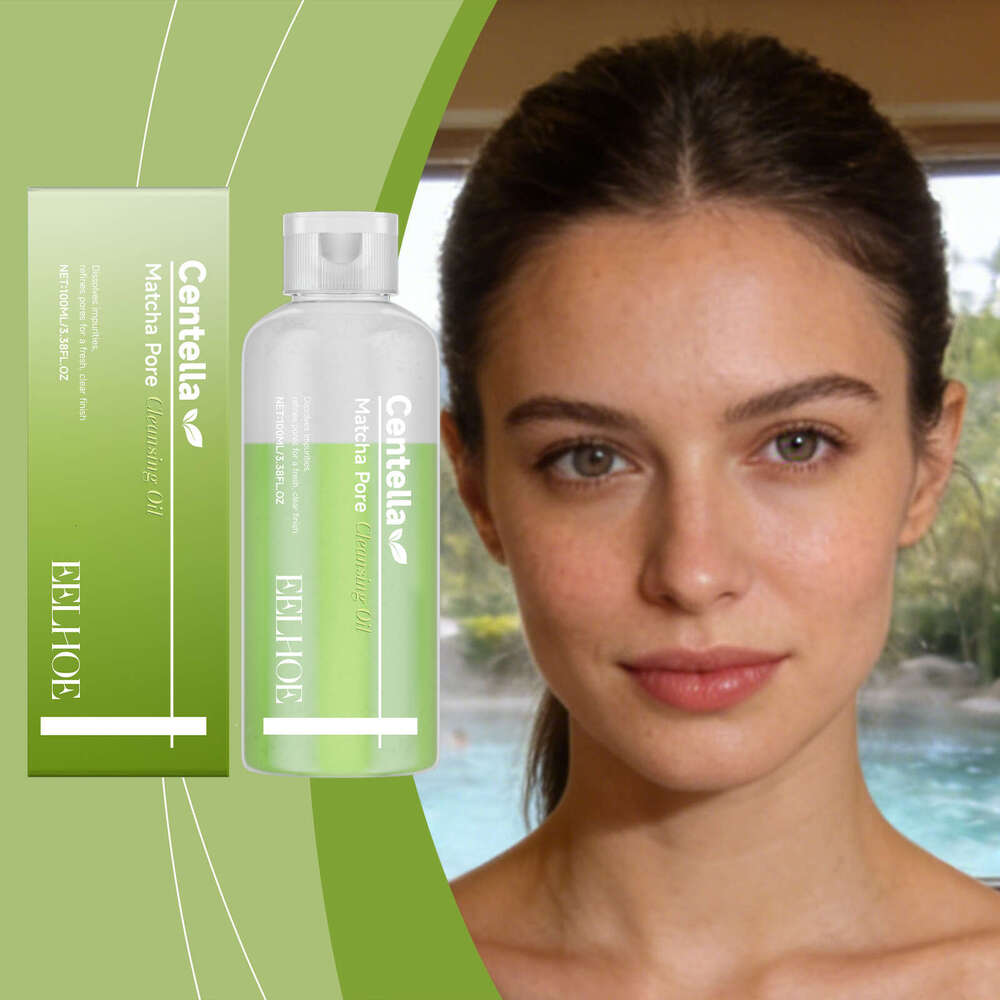 EELHOE Matcha Daily Gentle Moisturizing Care for Facial Skin Refreshing Cleansing Oil