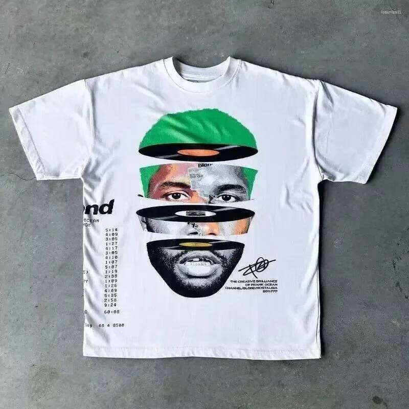 Vintage Hip-hop Print Y2K Men's Seasonal New Item Suitable for Both Men and Women Casual T-shirt X260209