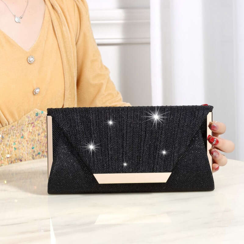 Underarm Cross Border Trade Flash Material Acrylic Envelope Banquet Evening Gift Clutch Chain Bag