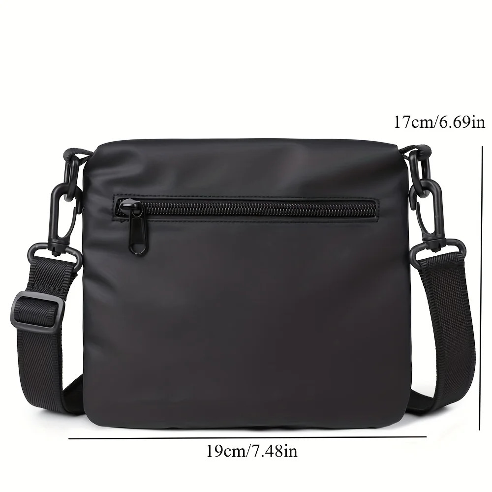 multilayer zipper unisex shoulder bag casual crossbody trendy mens backpack waterresistant 260208