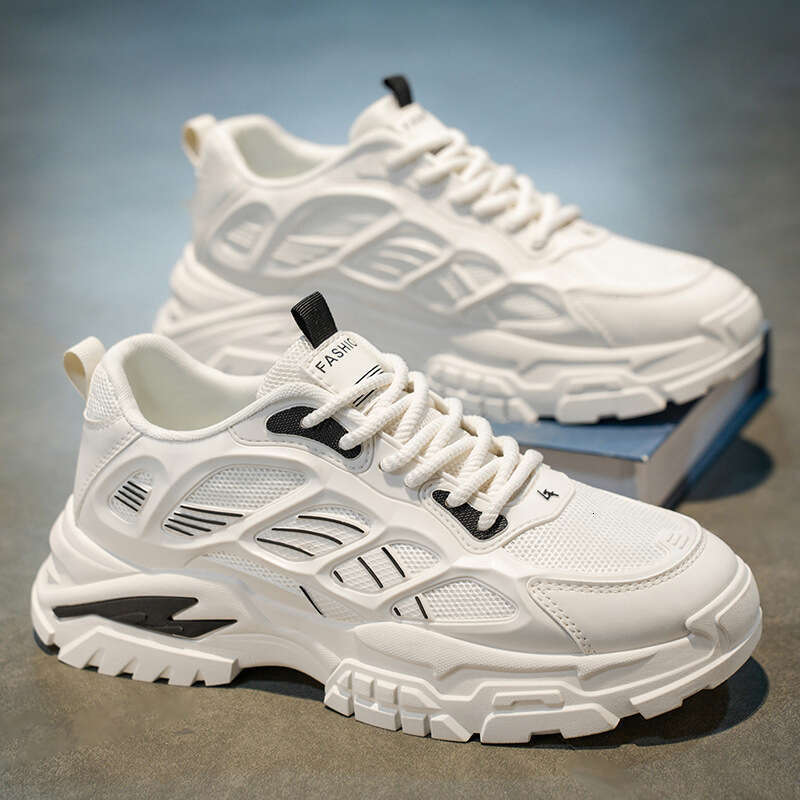 Men's Shoes 2025 New Winter Model Versatile Casual Sports Mesh Breathable Non-Slip Wear-Resistant Height-Increasing Dad Sneakers