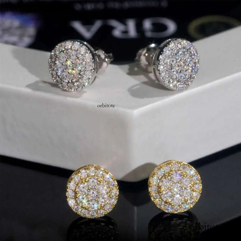 Madonna Fashion Dia Jewelry vvs Moissanite Sterg Sliver Women GRA Certificate Earrings c6