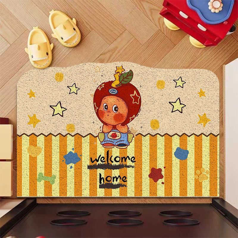 Cartoon Star Entryway Doormat New Style Entrance Silk Loop Mat Home Entrance Non-Slip Customizable Door Mat S260207