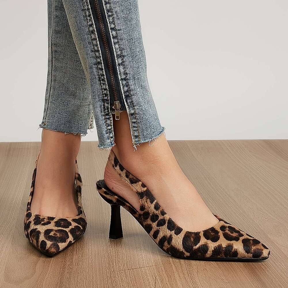 High Heel Pointed Toe Women S Large Size Slip On Elegant Sandals Women Shoes MOJIDASHU