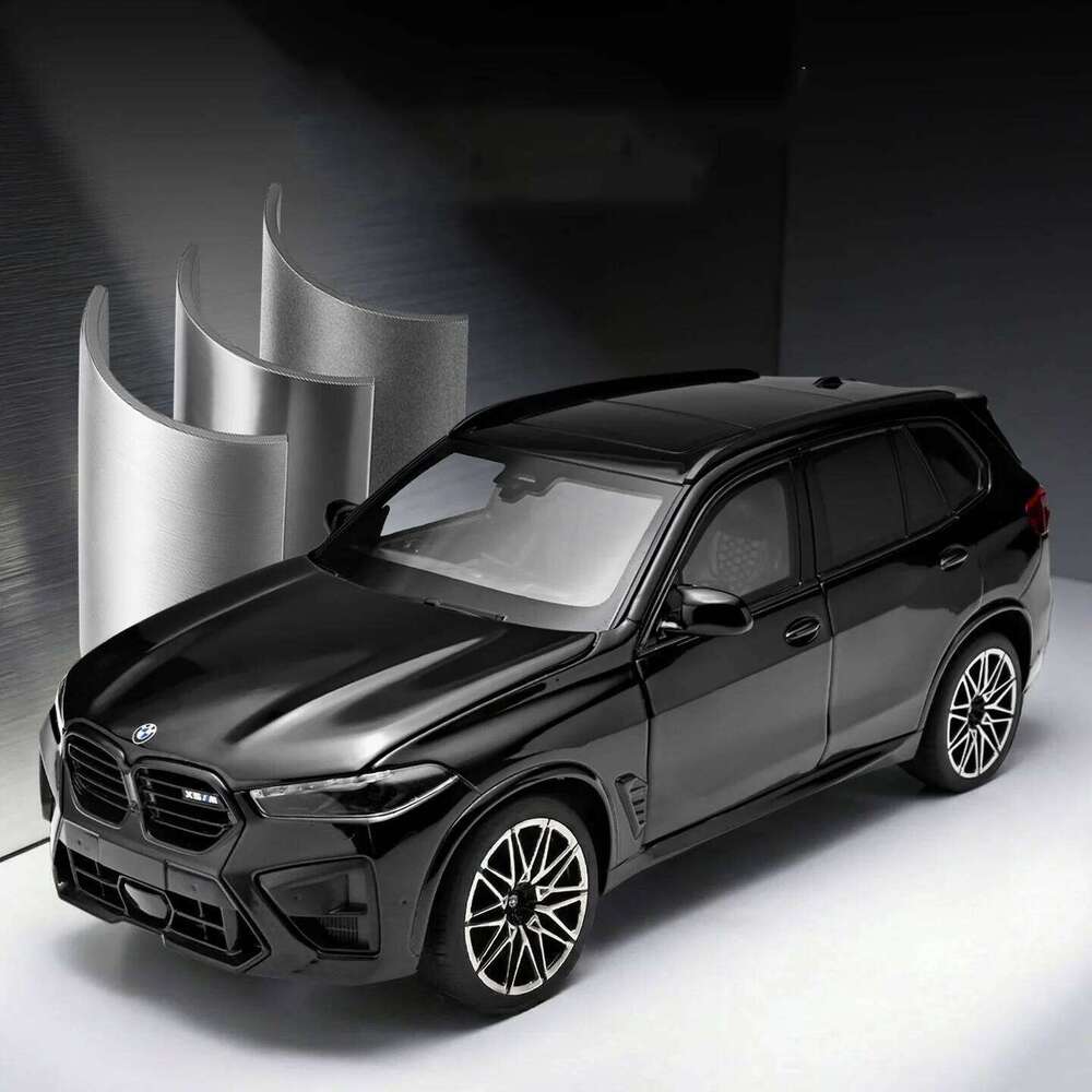 1:24 BMW X5M X5 SUV Alloy Luxy Diecast Metal Off-road Vehicles Car Model Simulation Sound and Light Childrens Toy Gift 26W0209