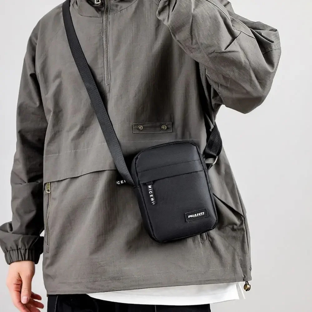 MultiFunction Mens Bag High Quality Nylon Man Messenger Crossbody Bags Fashion Casual Small Handbag Shoulder 260208