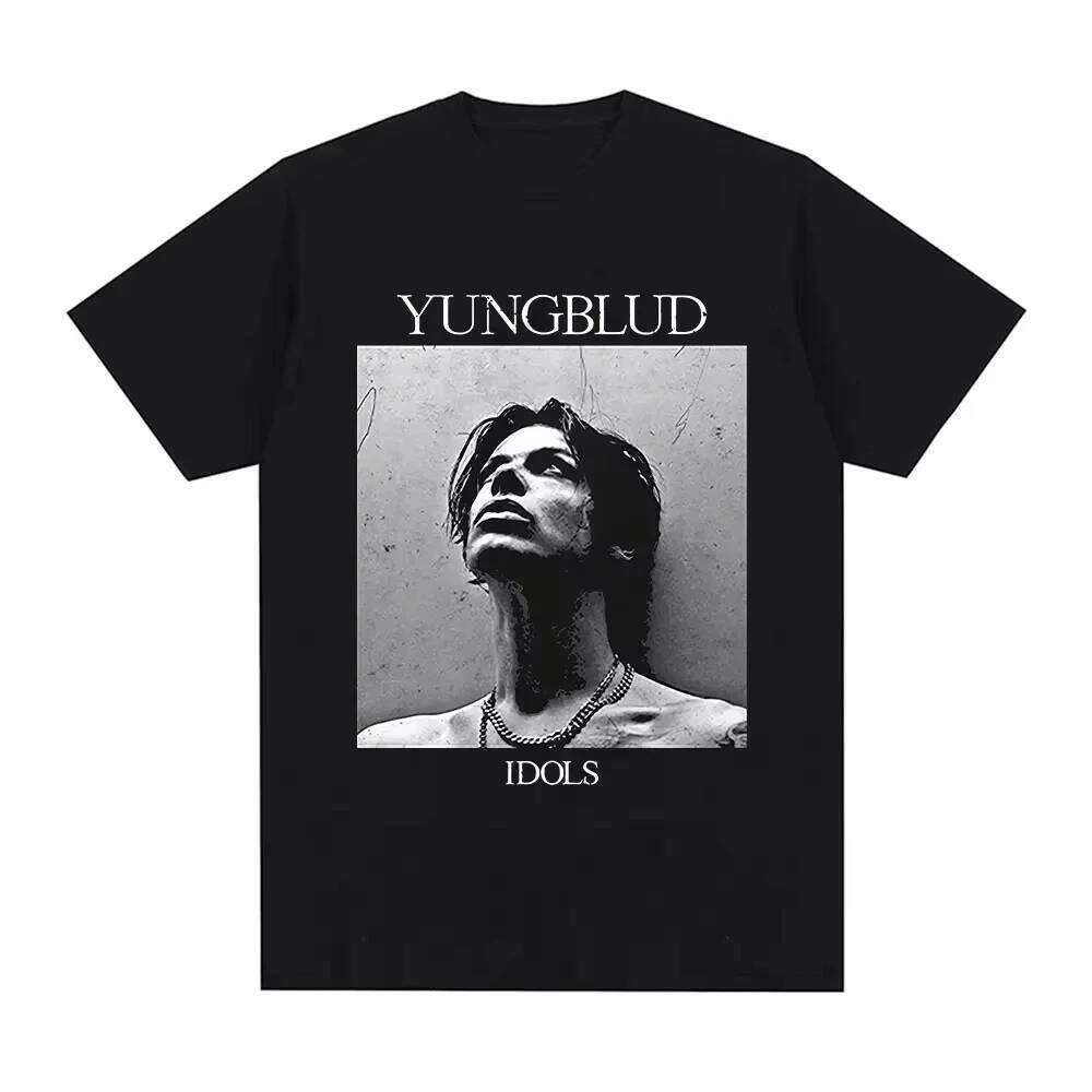 Yungblud Idios Black Square Photo Graphic Print T Shirt Men Women Clothing Short Sleeve T-shirts Casual T-shirt Tops X260209