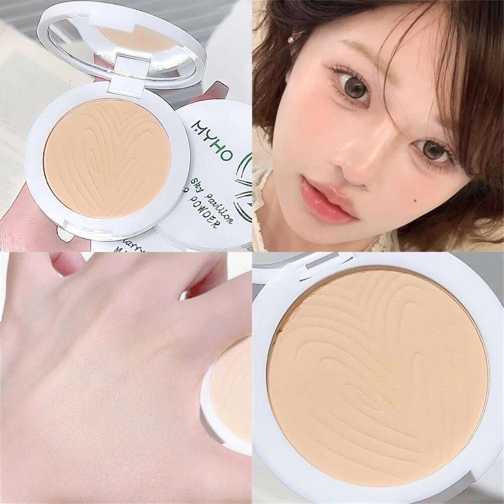 Oil Control Soft Focus Pressed Matte Compact Lasting No Cakey Full Coverage Concealer Face Tightening Air Powder Makeup 26L0209