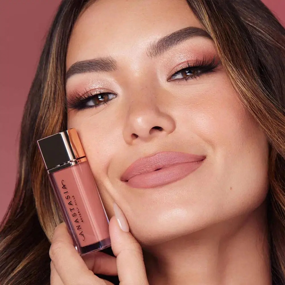 Peachy Nude Matte Lip Glaze Velvet Waterproof Non Stick Cup Long Lasting 4 Colors Hydrating Lipstick Beauty Makeup Cosmetics 260129