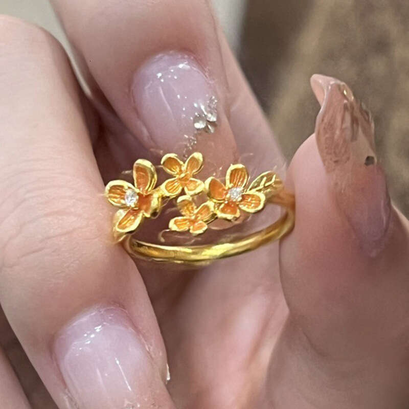 Laurel Goddess Ring 2026 New Model with Brushed Flower Design High Aesthetic Value Light Luxury Niche Accessory