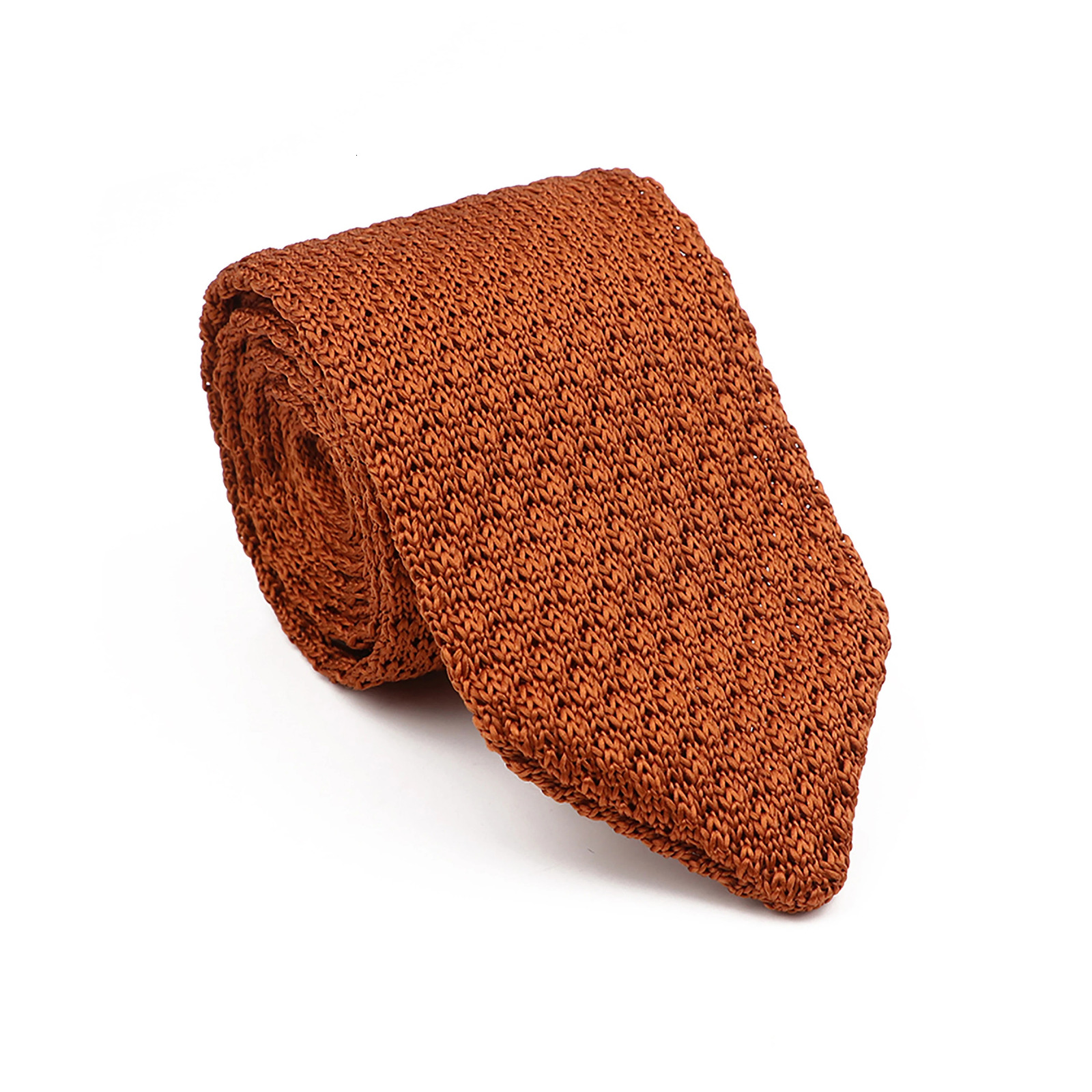 Mens Knitted Ties Classic Striped Skinny Necktie For Business Wedding Party British Style Necktie Winter Neck Wear Accessory 260208