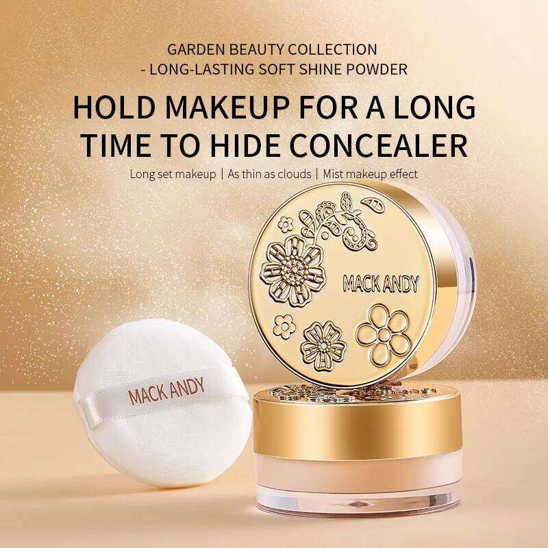 Soft Honey Loose Waterproof Long-lasting Oil Control Shimmer Brighten Coverage Setting Powder Facial Makeup 26L0209