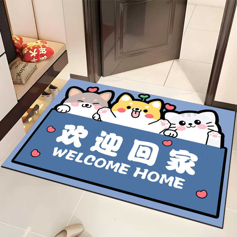 3D Entrance Home Carpet Entrance Hallway Doorway Bathroom Mat Advertisement Mat Non-Slip Water Absorbent Durable Foot Mat S260207