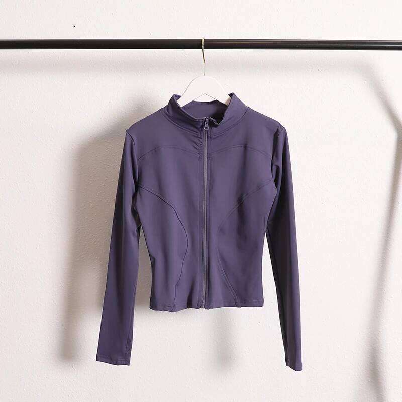 Yoga Coat Flexible Active Wear Women Zip Up Gym Sports Fitness Casual s with Thumb Holes 26Y0209
