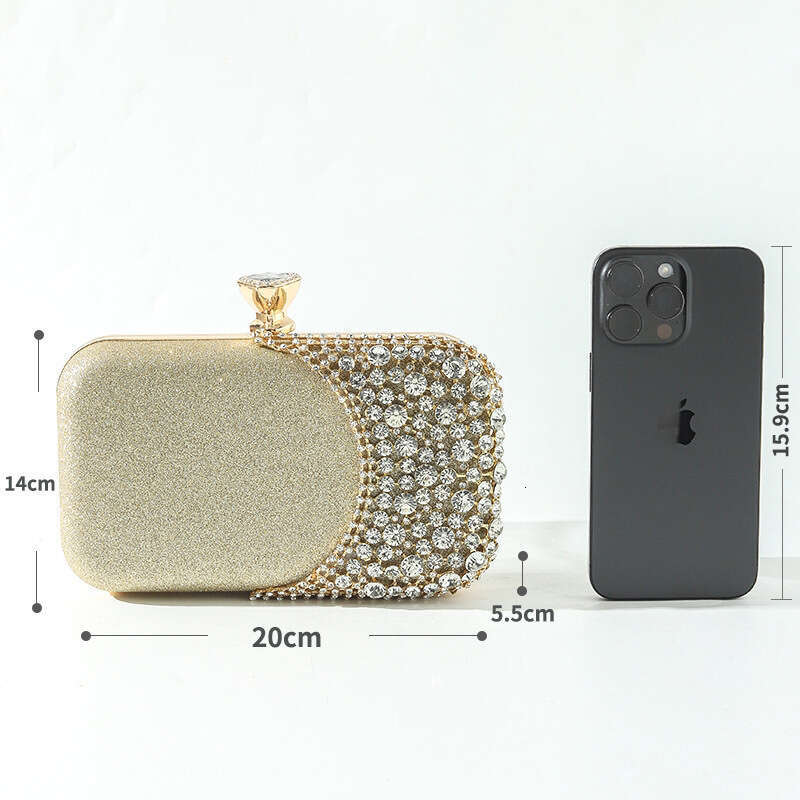 New European And American Women S Evening Bag Handbag With Rhinestones Party Clutch Dress Bag Single Shoulder Crossbody