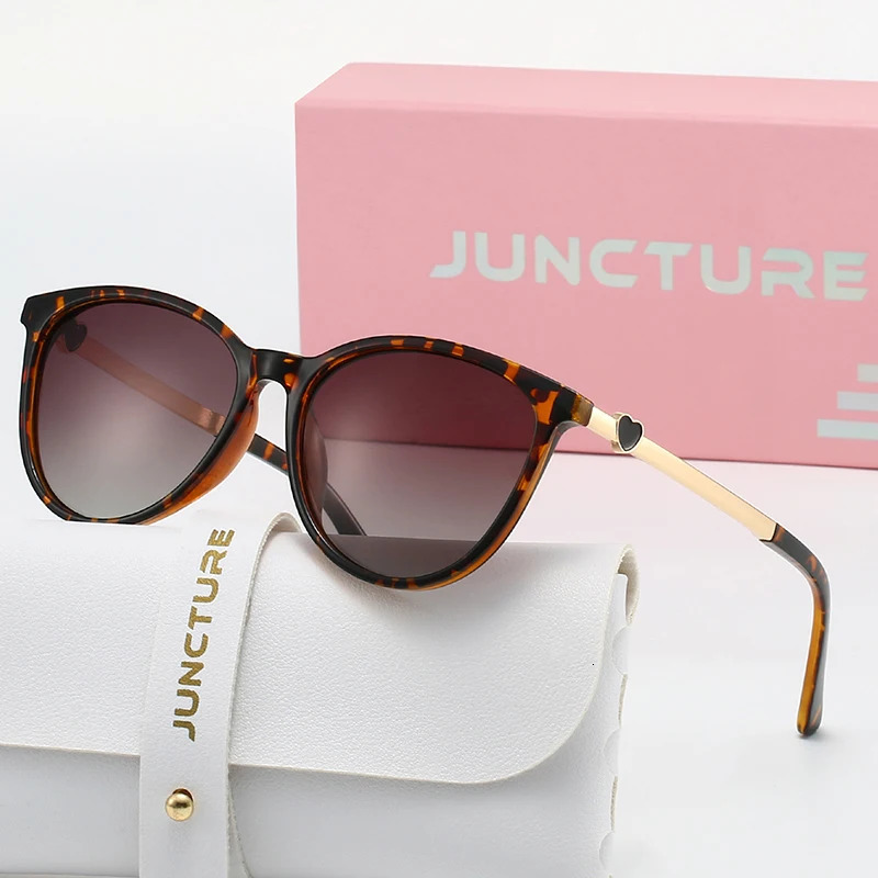JUNCTURE Polarized Women Sunglasses Fashion Cat Eye Sun Glasses Gradient Lady Party Holiday Gifts for 260128