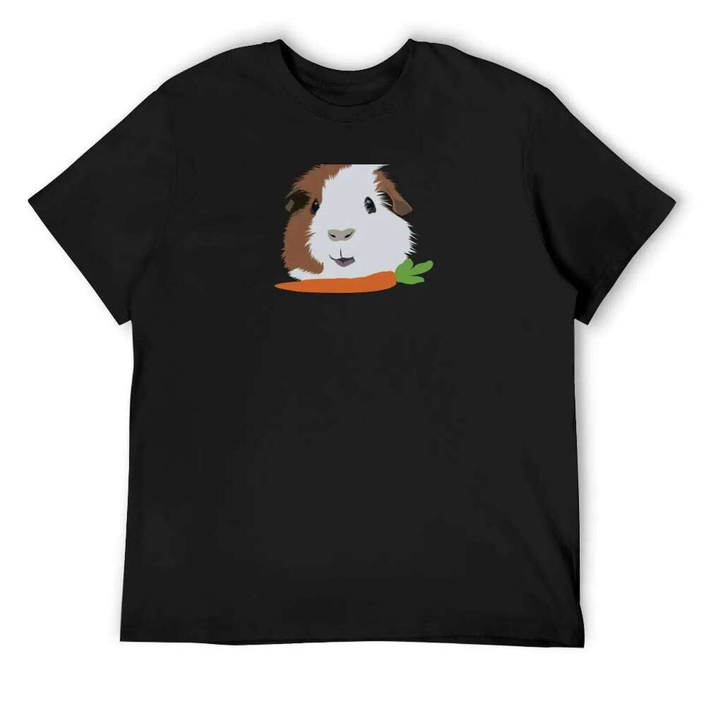 Guinea Pig with a Carrot T-Shirt oversizeds clothes oversize t-shirts man anime mens t shirts top quality X260209