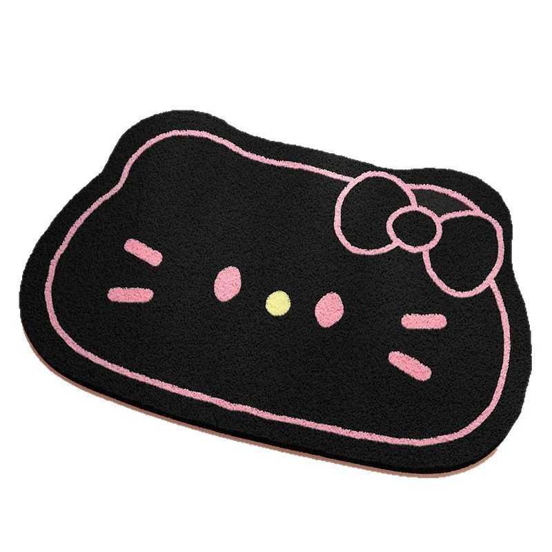 New popular Hello Kitty and Shin-chan silk loop entrance doormat hand washable and customizable non-slip foot mat S260207