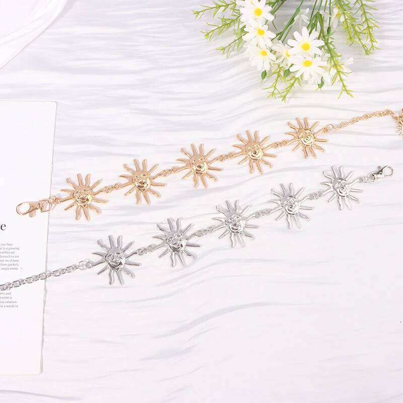 Gothic Metal Belt For Women Fashion Hight Sun Chain Jewelry Gift Wedding Sash Celestial Waist Chains Accessories X260209