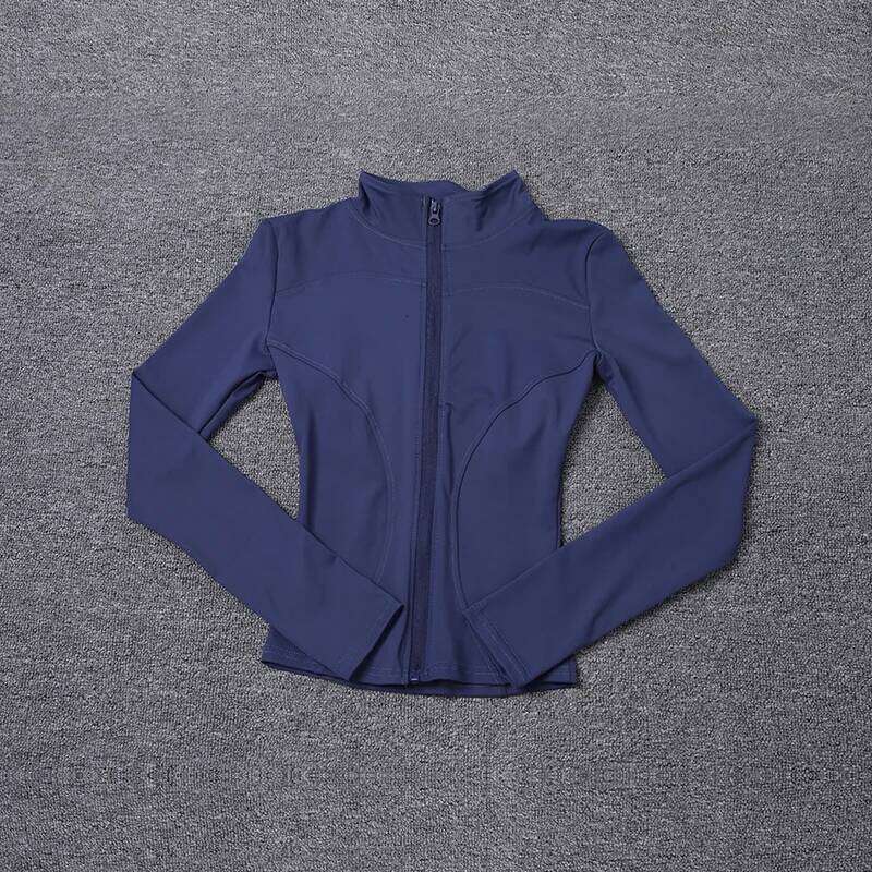Women Sport Long Sleeve Shirt Workout Coat Gym Training Clothing Yoga Sportswear 26Y0208