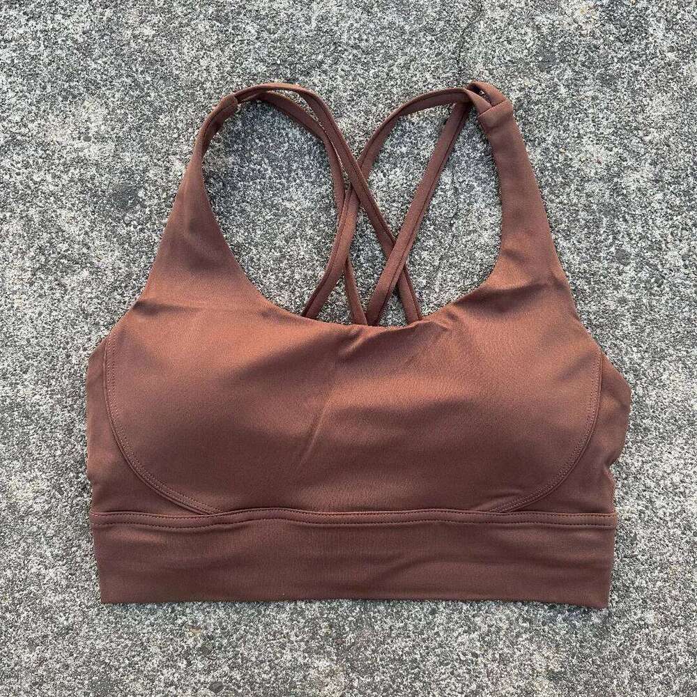 Solid Color Women cross Soft Fitness Sports Bra Top Gym Yoga underwear Tight Workout With Chest Pad shoulder strap Training 26Y0209