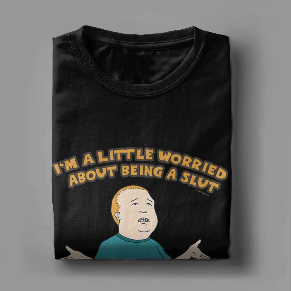 Kings of the Hills Shirt Summer Bobby A Little Worried Cotton T Shirts For Men Harajuku Tshirt Short Sleeve Clothes X260209