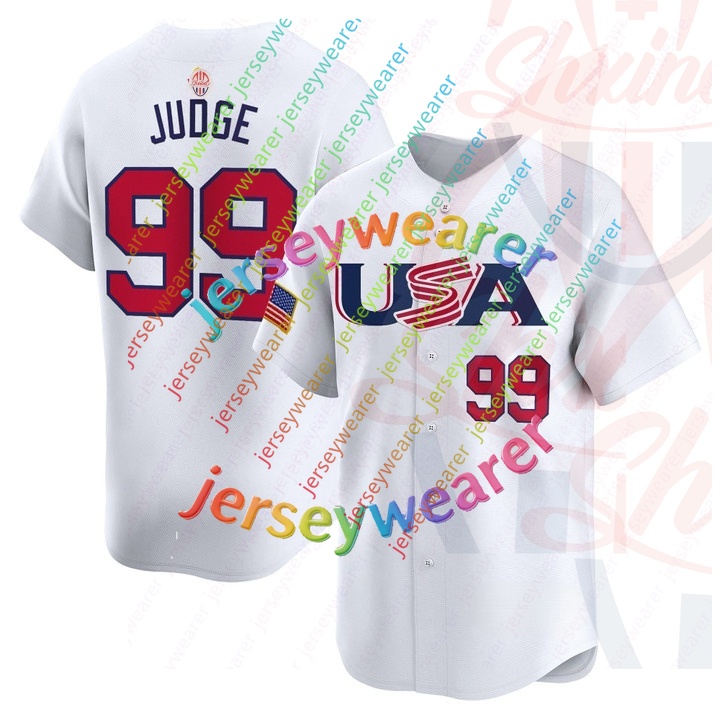 New York Aaron Judge Basebll Jersey Giancarlo Stanton Anthony Volpe Max Fried Custom Any Name Number Mens Womens Youth 2026 usa Shxinet World Baseball