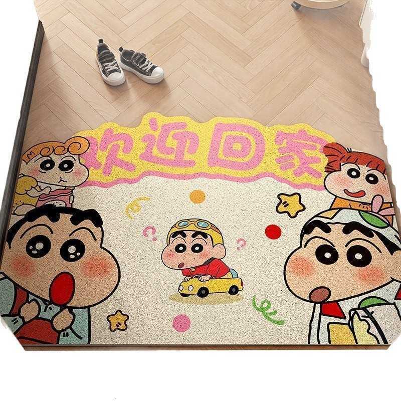 Crayon Shin-chan silk loop entrance mat durable and cuttable for hallway and entryway shoe-changing mat S260207
