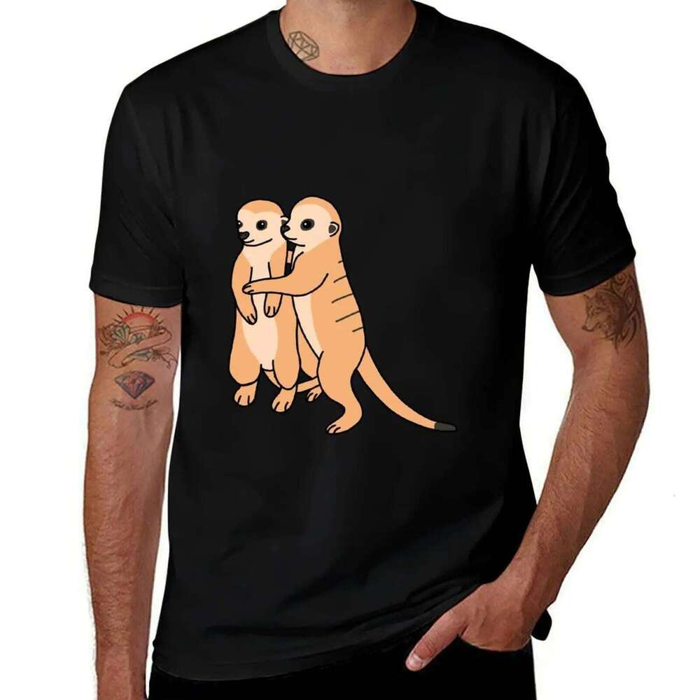 Meerkats anime shirts oversize t shirt custom print T-Shirt X260209