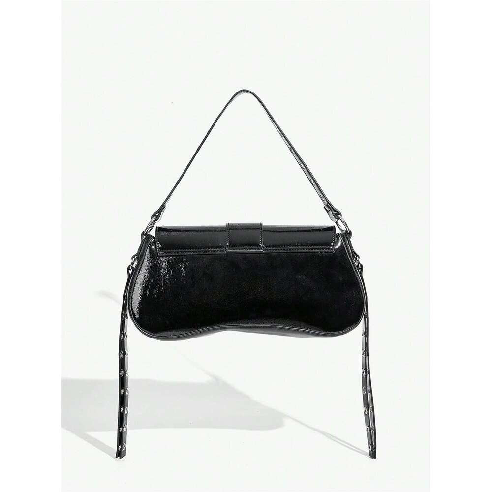 Women S Y K Trendy Goth Studded Punk Leather Shoulder Bag S Purse
