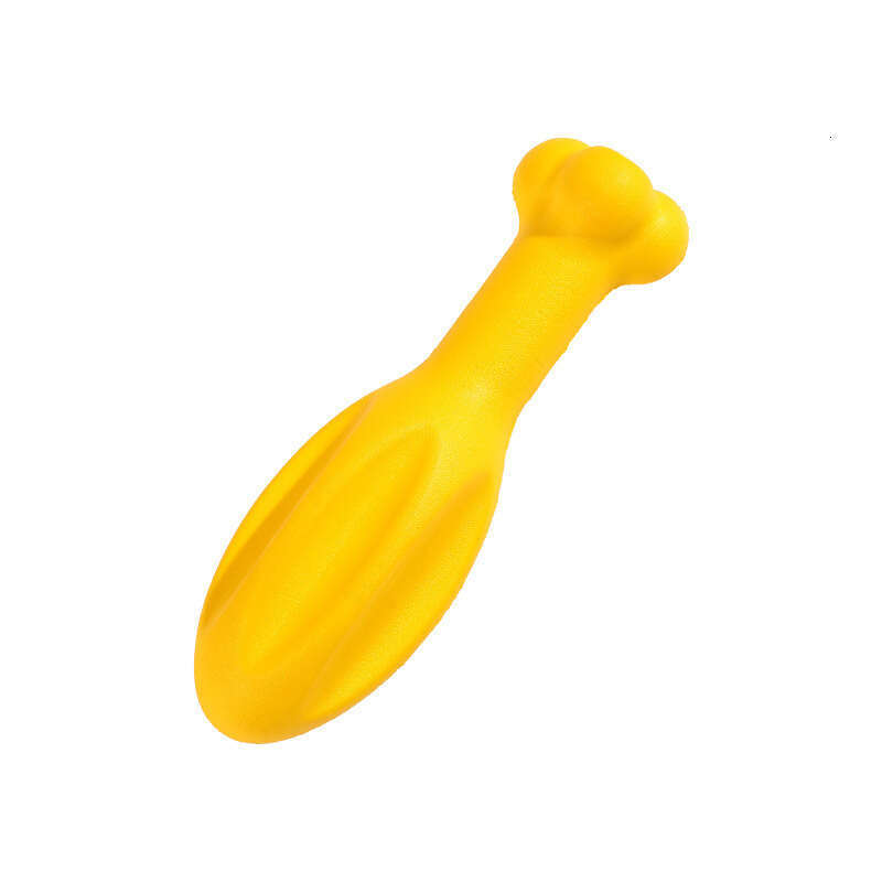 Durable Dog Rubber Bone Toy High-Elastic Chew & Teething Toy for All Breeds, Helps Clean Teeth & Burn Energy