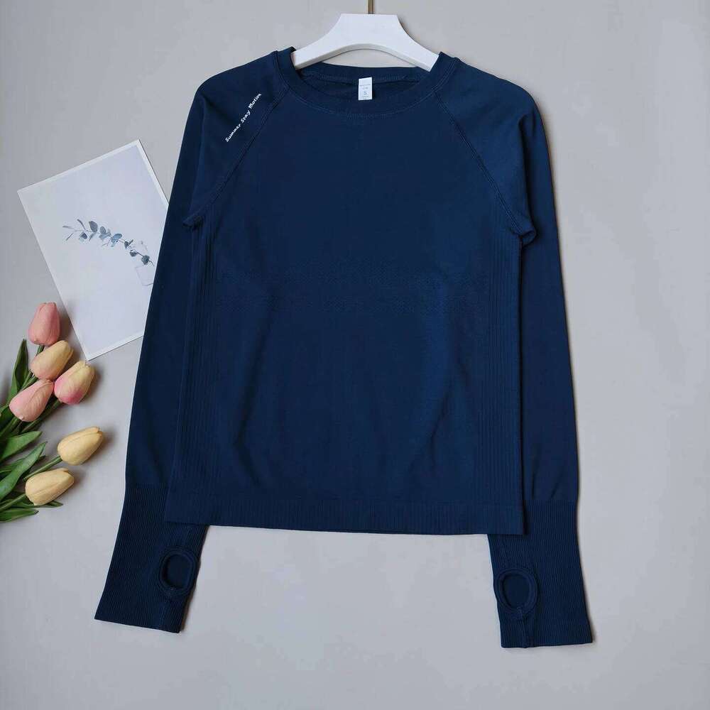 Slim Fit Workout Shirt for Women, Long Sleeve Stretch Top, Breathable Yoga Running Tee 26Y0209