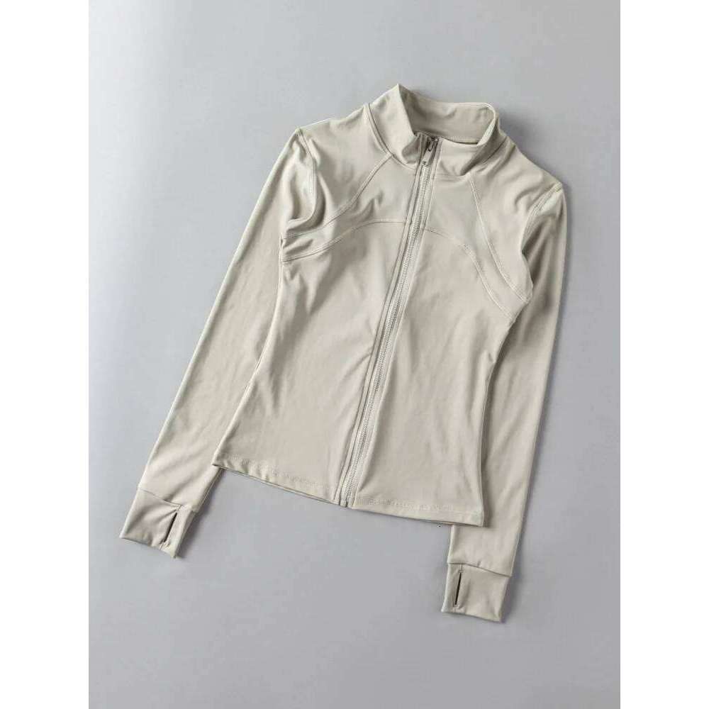 Quality Women's Sportswear Full Zip up Yoga Gym Fitness s With Thumb Hole 26Y0209