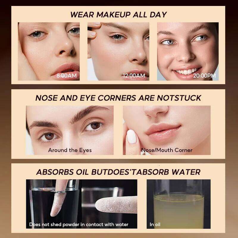 IMAGIC 3-Color Loose Powder Smooth Oil-Control Face Makeup Waterproof Natural Matte Long-lasting Setting Women Beauty Cosmetic 26L0209