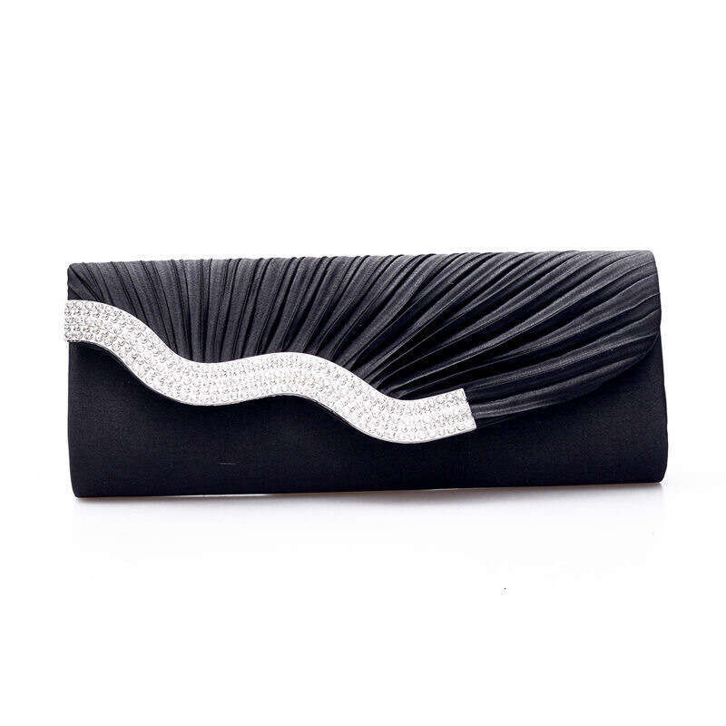 European And American Trendy Fashion Pleated Rhinestone Party Women S Crossbody Shoulder Clutch Evening Bag For Women