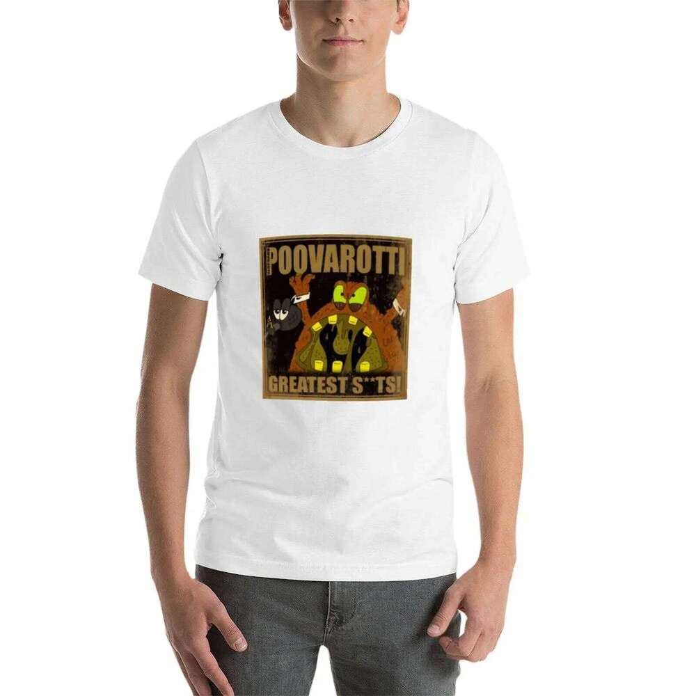 Poovarotti shirt heavy cotton t shirts for man graphic vintage T-Shirt X260209