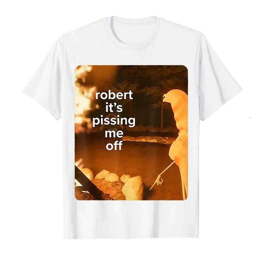 Marcus The Worm Robert Meme T-shirt for Men Women 100Cotton T Shirts Short Sleeve Tops Popular Fashion T-shirts Comfortable X260209