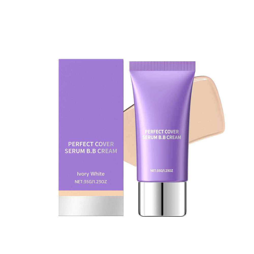 AMZ Ivory White Essence BB Cream Lightweight Natural Concealer Fit Moisturizing Long-lasting Daily Commuting Nude Makeup Primer