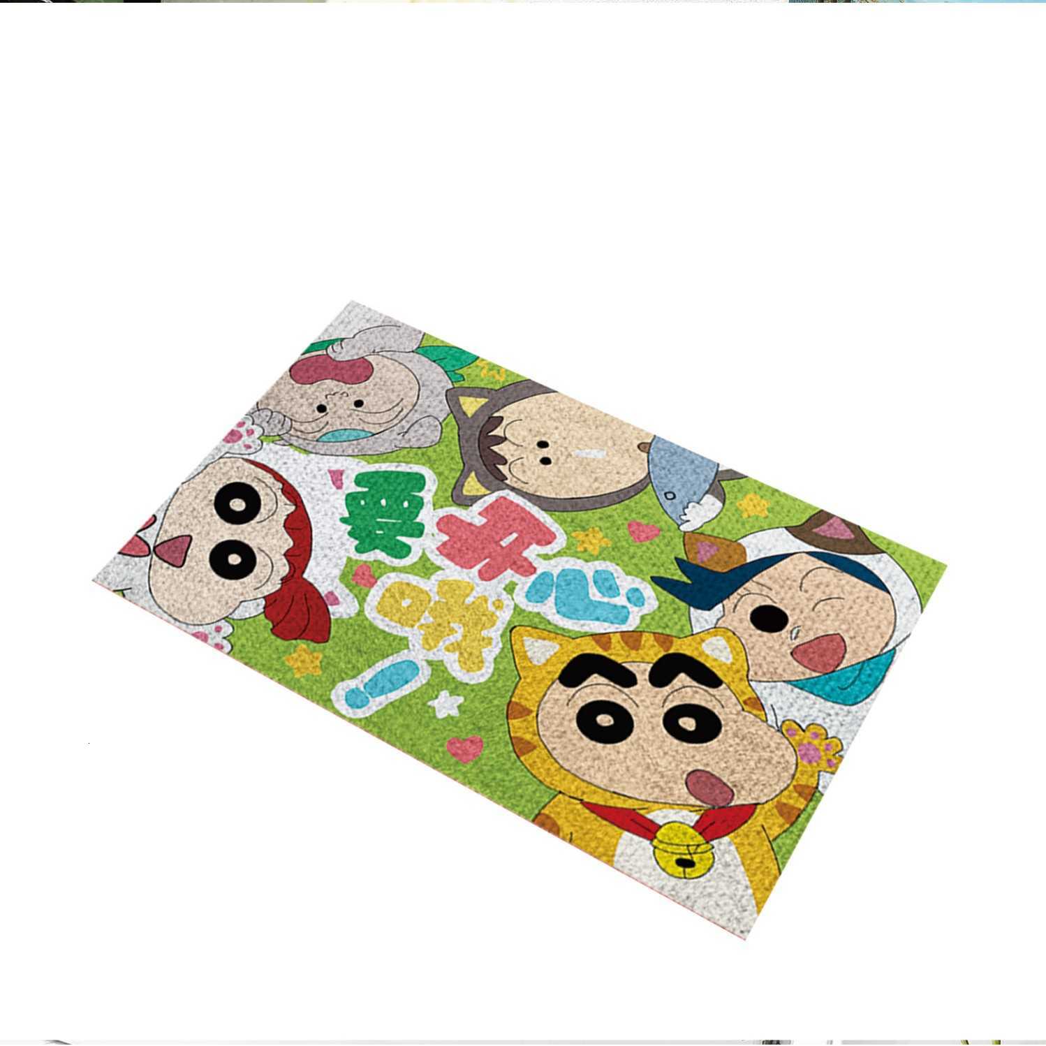 Crayon Shin-chan entrance door mat dirt-resistant foyer mat velvet easy to cut and maintain non-slip entry mat S260207