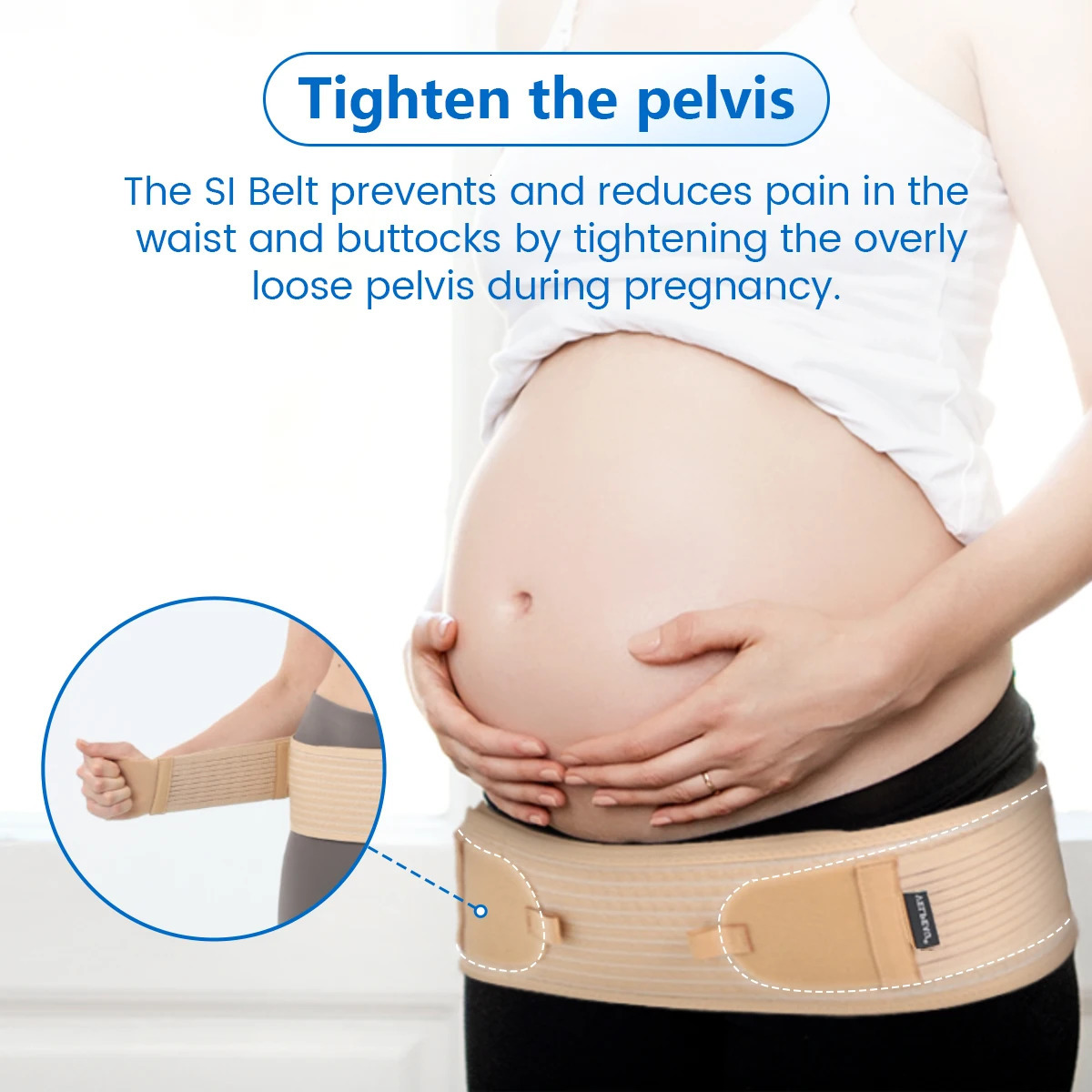 VELPEAU Sacroiliac SI Joint Hip Belt for Sciatica Lumbar and Lower Back Pain AntiSlip Pelvic Support Men Women 260202