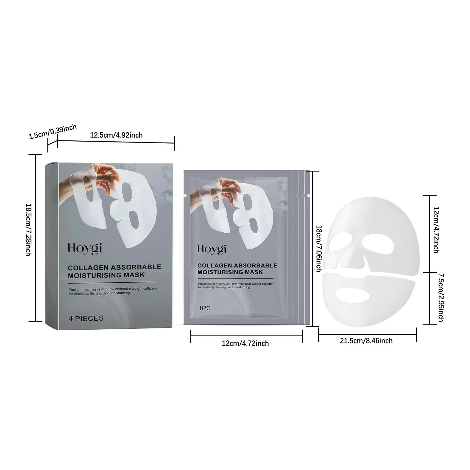 Collagen Absorbable Moisturising Mask Overnight Lifting Firm Fade Fine Lines Wrinkle Smoothing Hydrating Facial Mask Skin Care 260126