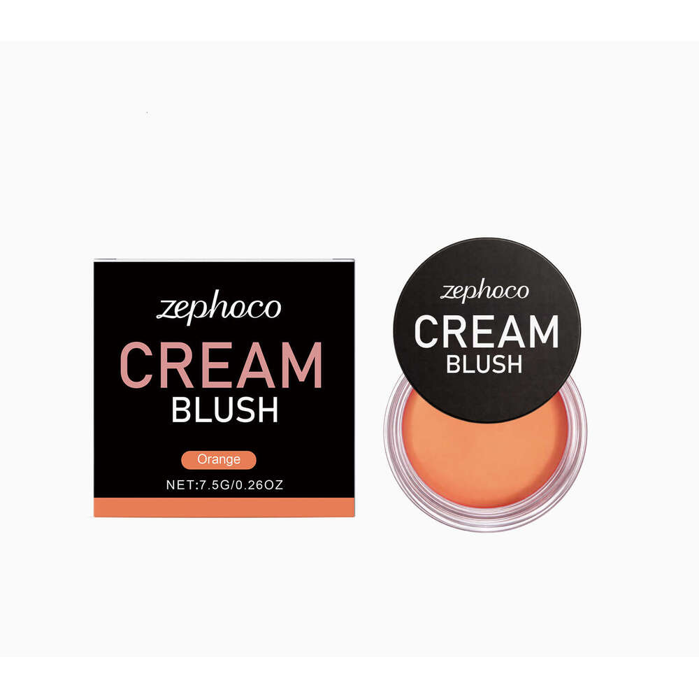 zephoco Orange Silky Smooth Blush - Naturally rosy facial color, delicate smooth application, radiant and atmospheric