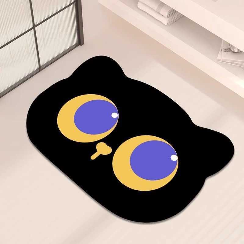 Cartoon Bathroom Mat Diatomaceous Earth Absorbent Mat Non-Slip Door Mat for Bathroom Entrance Washroom No-Wash Carpet Door Mat S260207