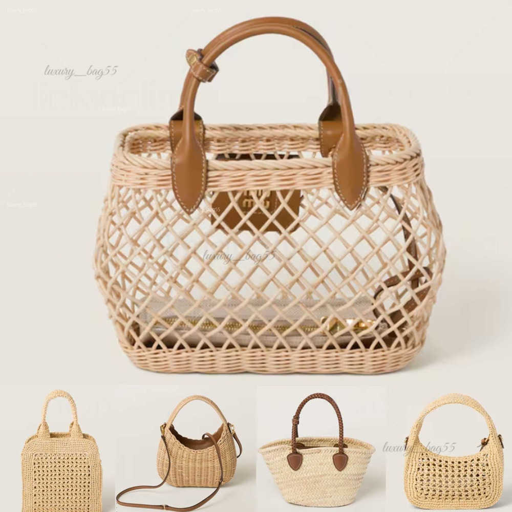 Shoulder Bags 10A straw bag woven hollow out tote beach bag women luxury designer wander crossbody brown handbag fashion summer bag weave lady cosmetic bags purses