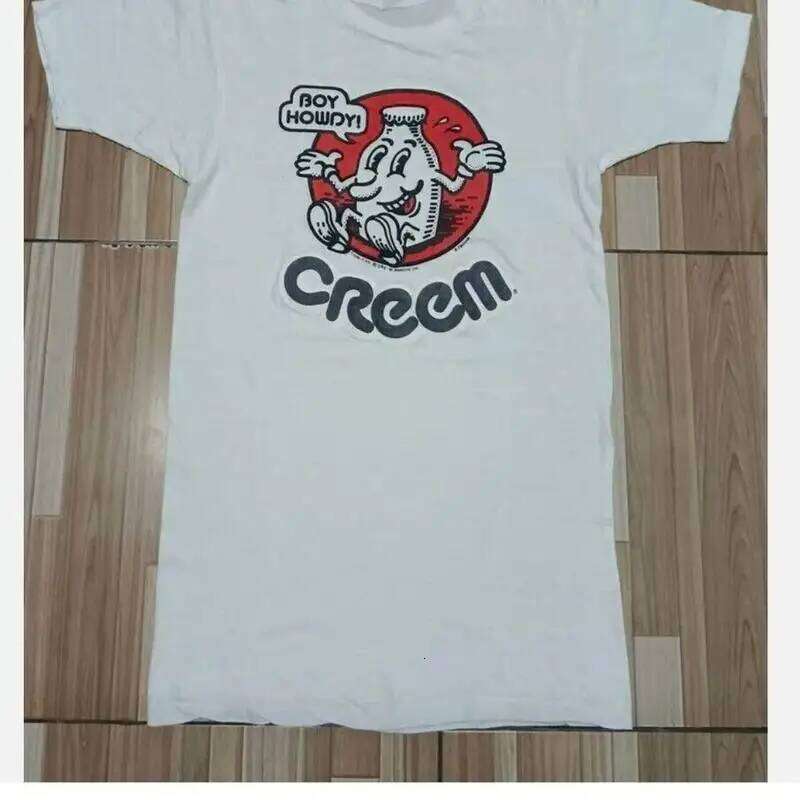 Reprint Vintage Creem 1970s Original R Crumb Magazine Boy Howdy Rock T shirt X260209