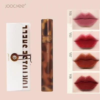 Joocyee Fluffy Series Matte Lipgloss Lip Mud Smooth Misty Matte Texture Women Cosmetic Lip Makeup Longlasting Lipstick 260129